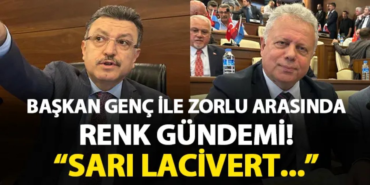Trabzon'da Başkan Genç ile Cüneyt zorlu arasında renk gündemi! "Sarı lacivert..."