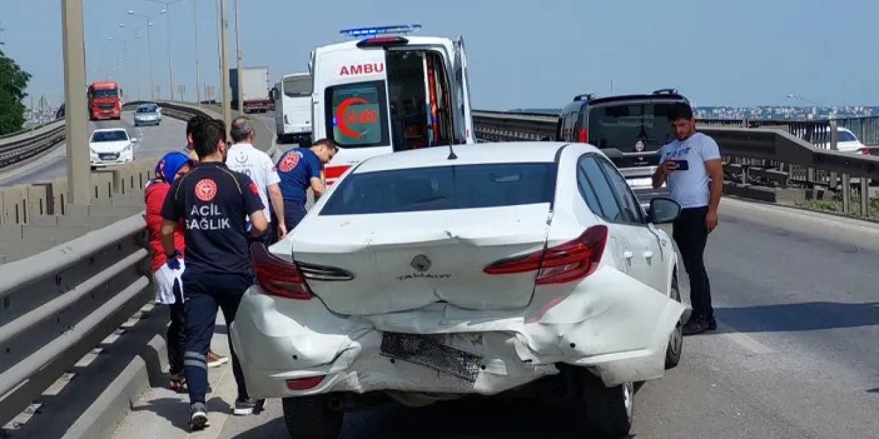 Samsun'da 3 araçlı zincirleme kaza: 2 yaralı