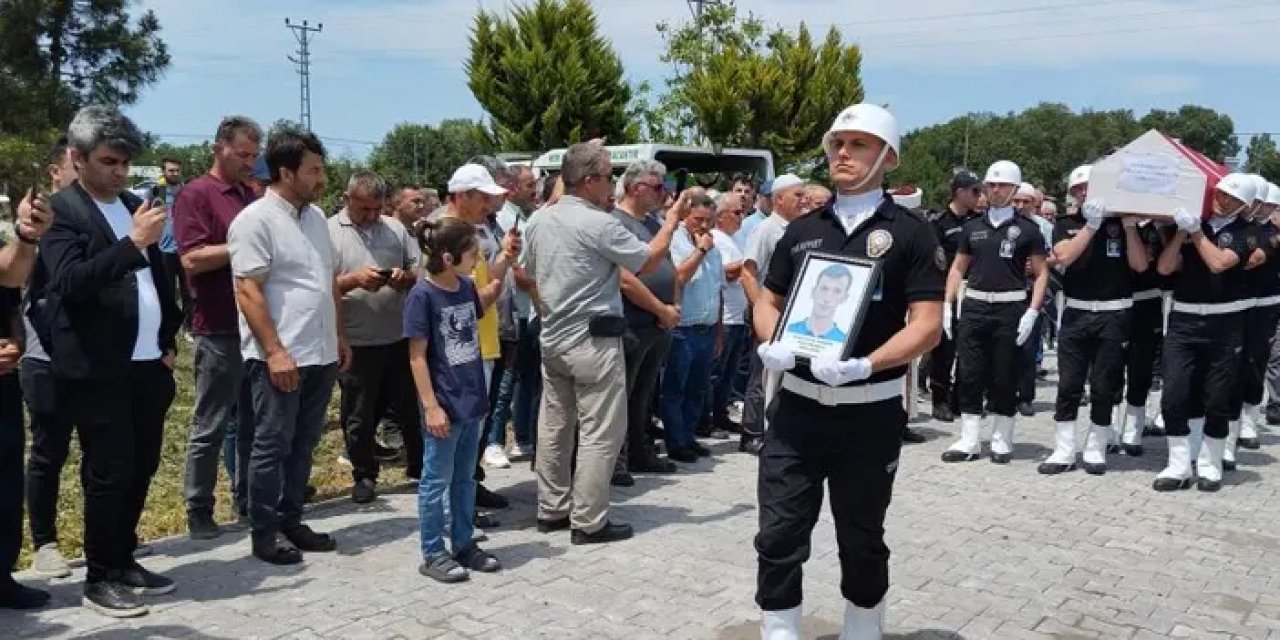 Samsun'da polis memuru Ömer Faruk Canbul son yolculuğuna uğurlandı