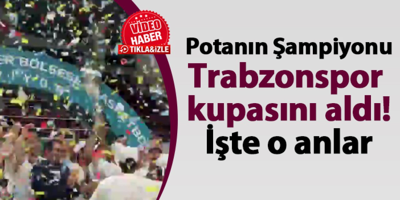 Şampiyon Trabzonspor Basketbol Takımı kupasını aldı
