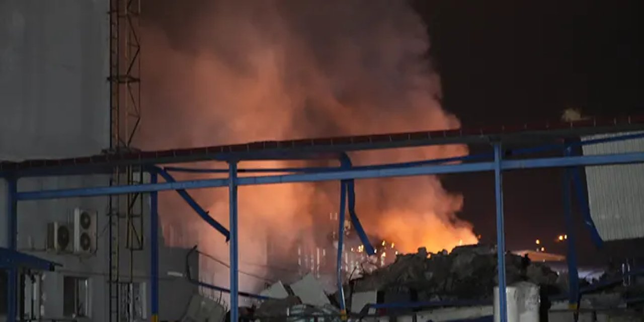 Samsun'da fabrikada yangın paniği!