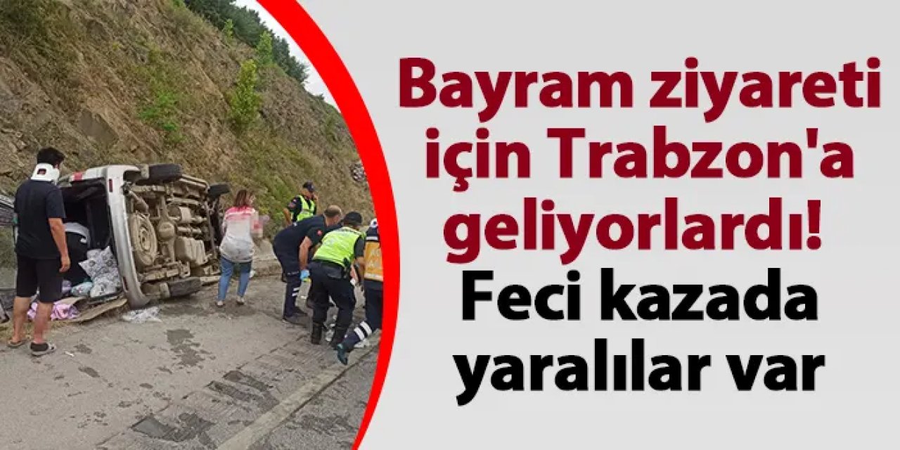 Bayram ziyareti için Trabzon'a geliyorlardı! Araçları kanala devrildi: 8 yaralı