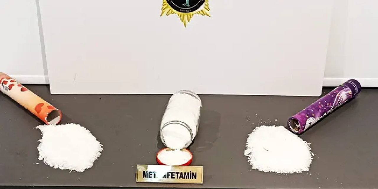 Samsun'da konfeti kutusuna gizlenmiş uyuşturucu ele geçirildi