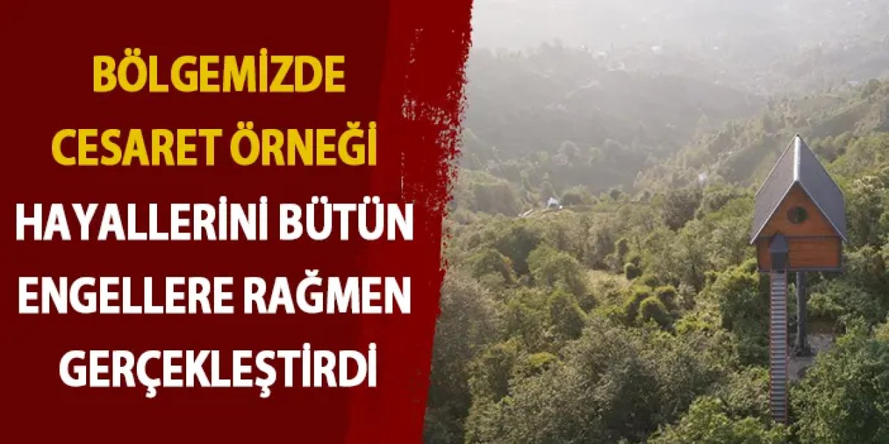 Rize’de kaporta ustası hayallerinden vazgeçmedi