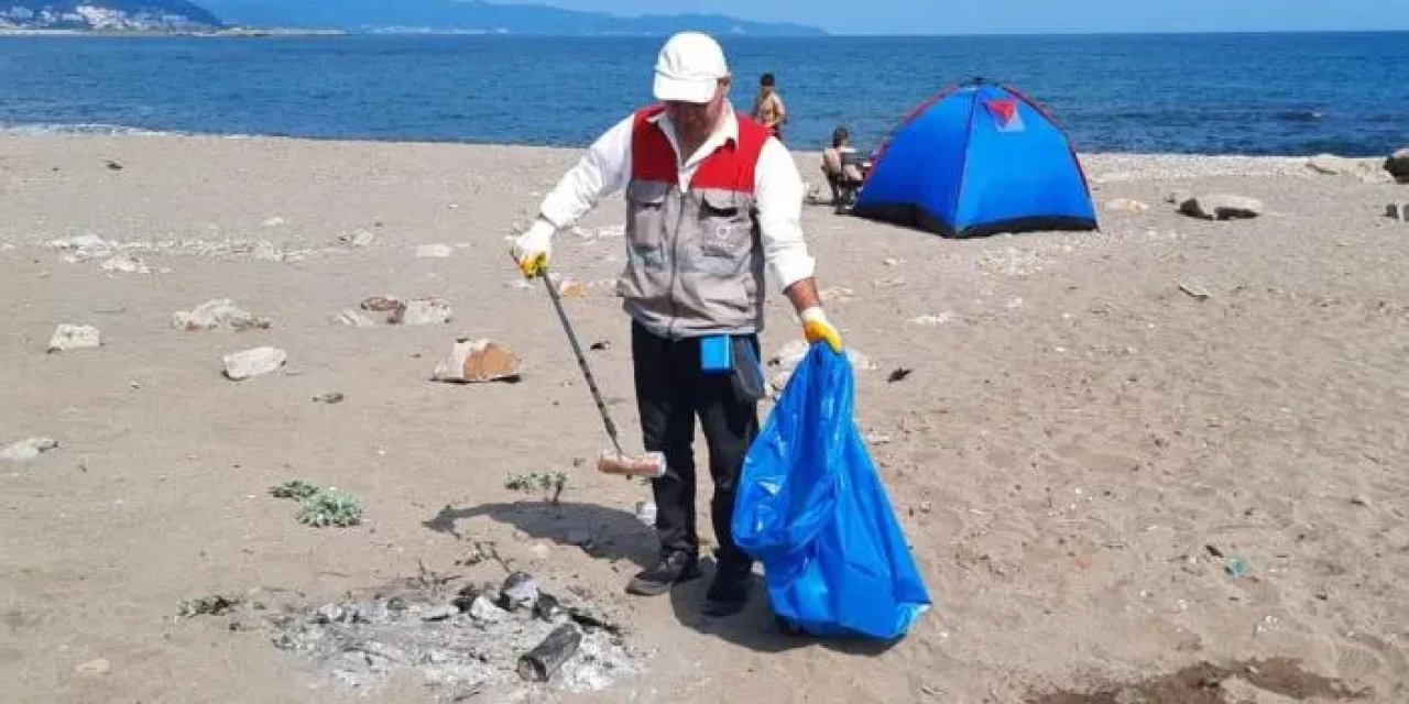 Ordu sahilinde çalışma başlatıldı