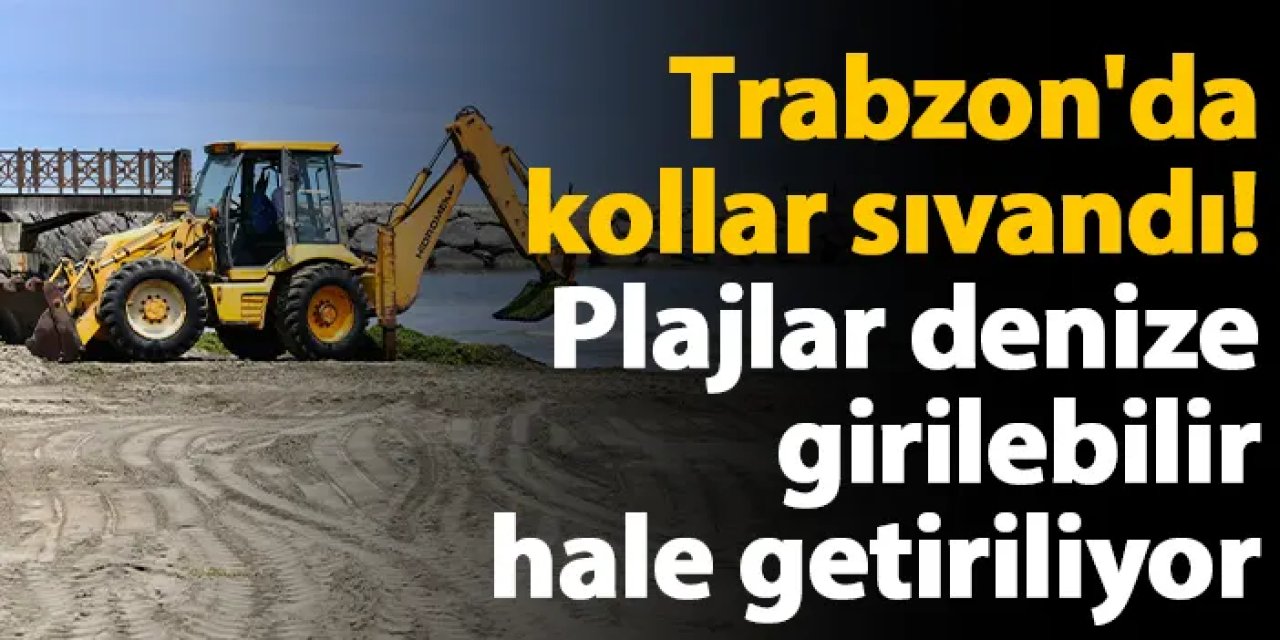 Trabzon'da çevre temizliği için kollar sıvandı! Plajlar denize girilebilir hale getiriliyor