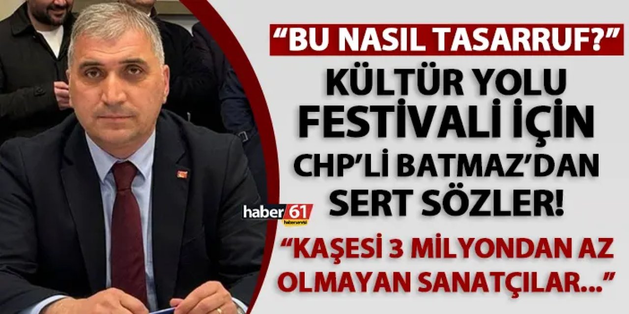 Haluk Batmaz'dan Kültür Yolu Festivali için sert sözler! "Kaşeleri 3 milyon liradan az olmayan sanatçılar..."