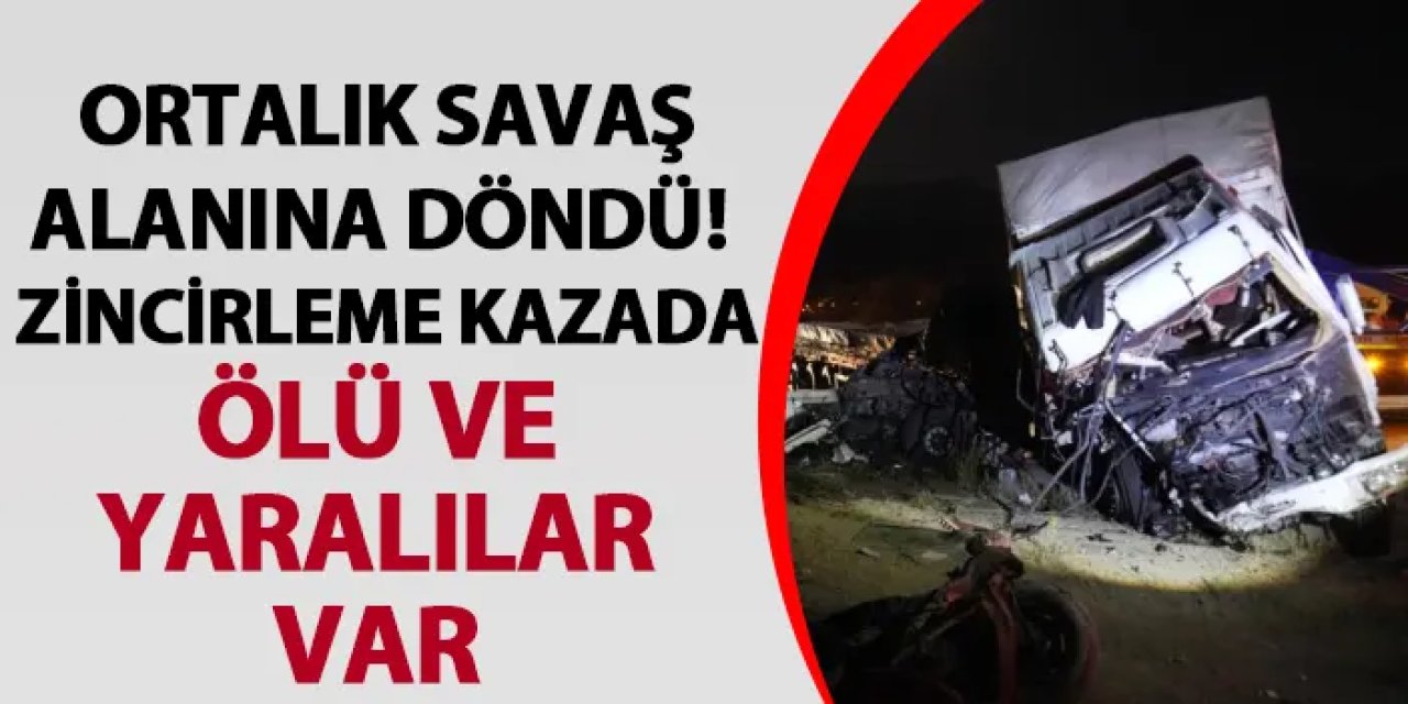 Niğde'de zincirleme kaza! Ortalık savaş alanına döndü! Ölü ve yaralılar var