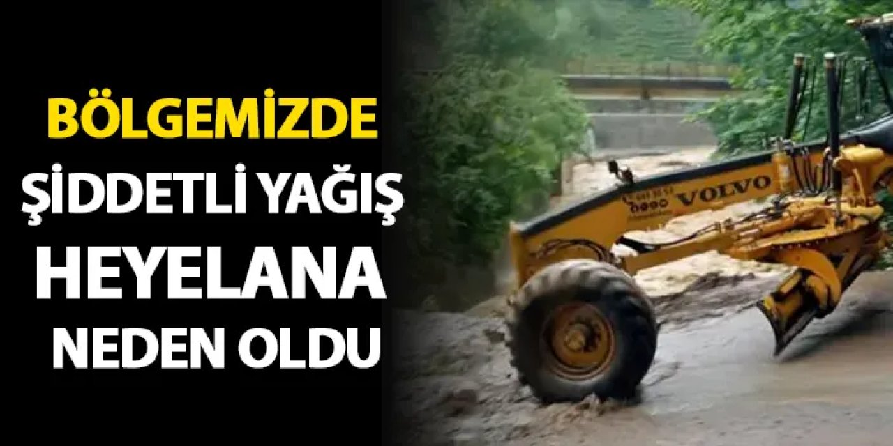 Rize'de şiddetli yağış heyelana neden oldu