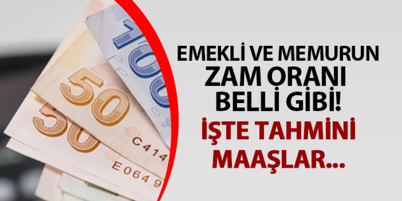 Emekli ve memurun zam oranı belli gibi! İşte tahmini maaşlar...