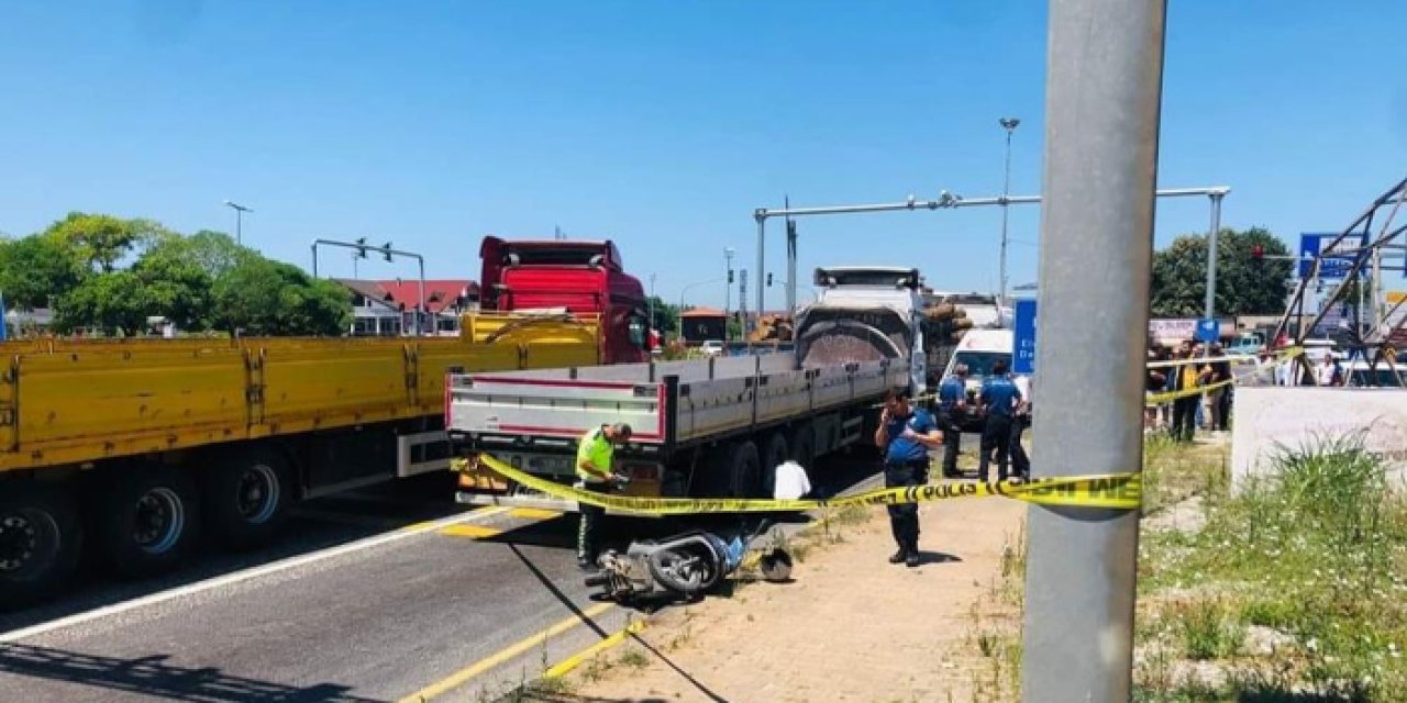 Düzce'de feci kaza! Tekerleğin altında kalarak can verdi