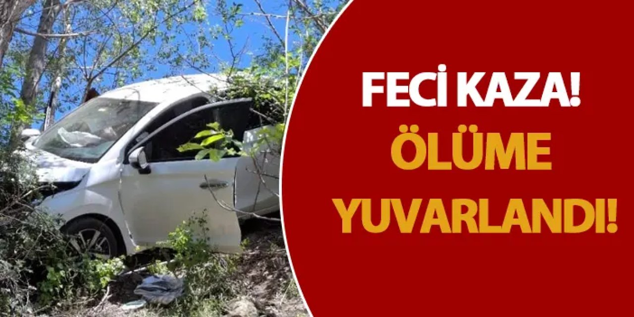 Gümüşhane'de feci kaza! Ölüme yuvarlandı