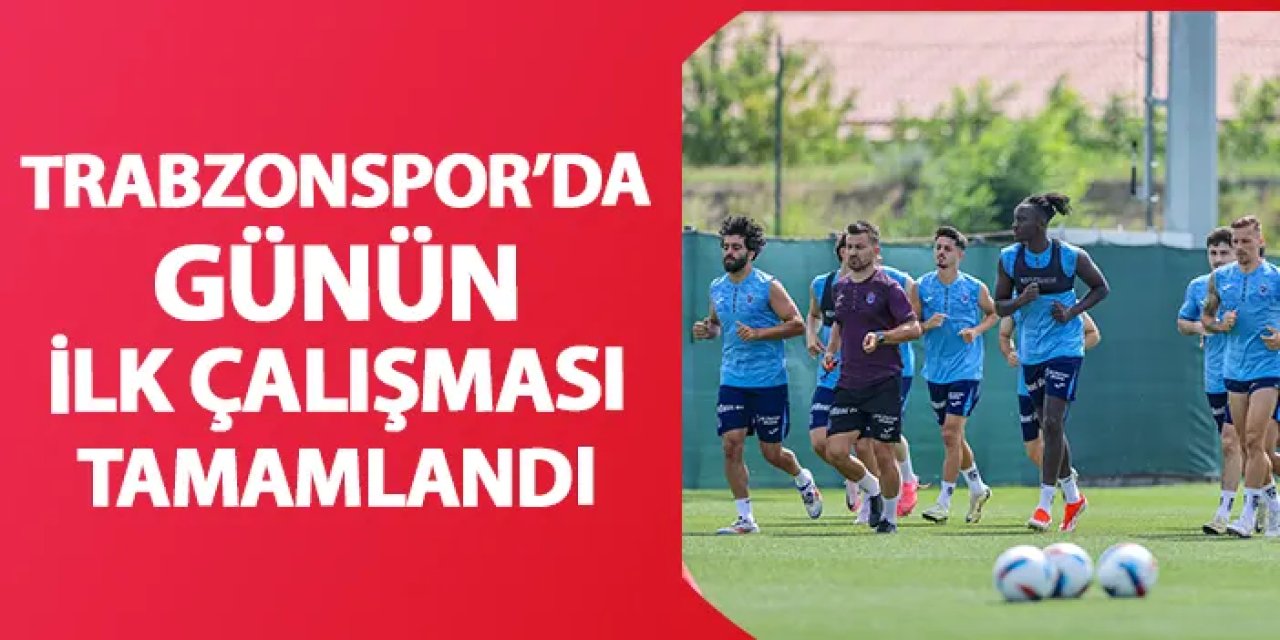 Trabzonspor'da çalışmalar tam gaz! Macaristan'da günün ilk antrenmanı tamamlandı