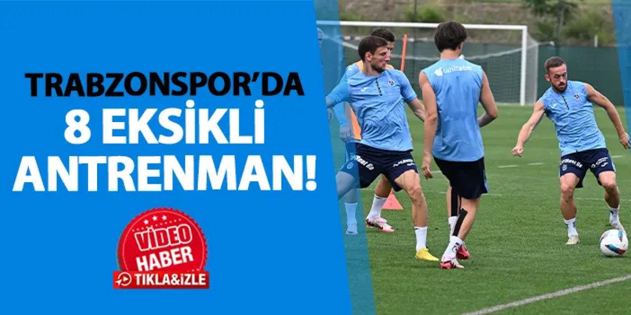 Trabzonspor'da 8 eksikli antrenman! Macaristan kampı sürüyor
