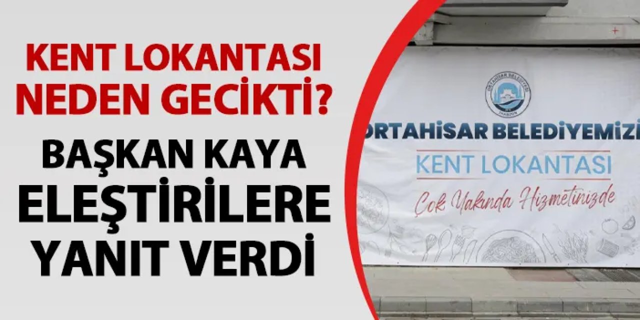 Trabzon'da Kent Lokantası'nın açılışı neden gecikti? Başkan Ahmet Kaya yanıtladı