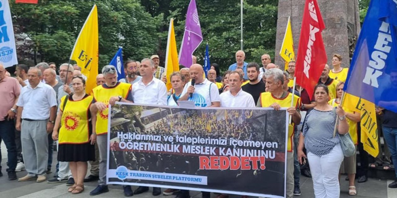 KESK Trabzon'dan açıklama! "ÖMK geri çekilsin! yasaklama ve engellemeler kaldırılsın"