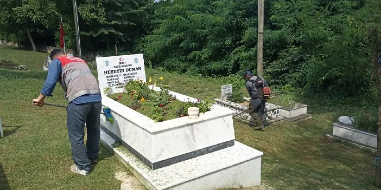Ordu’da şehit mezarları temizlendi