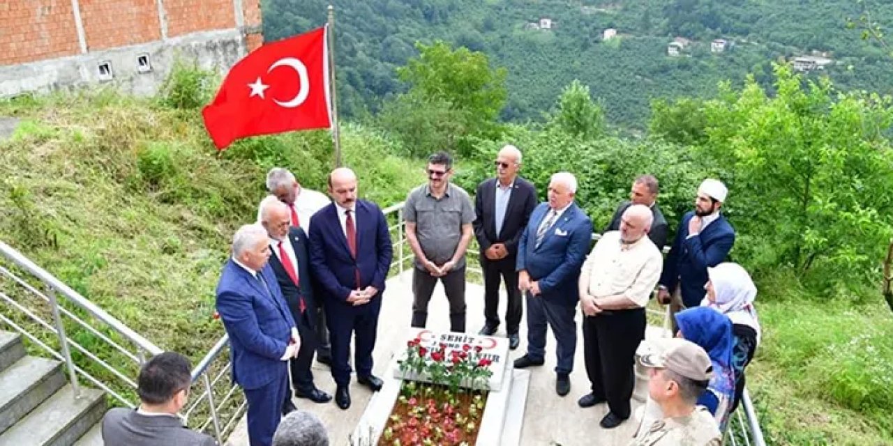 Trabzon'da 15 Temmuz dolayısıyla şehitlik ziyareti yapıldı