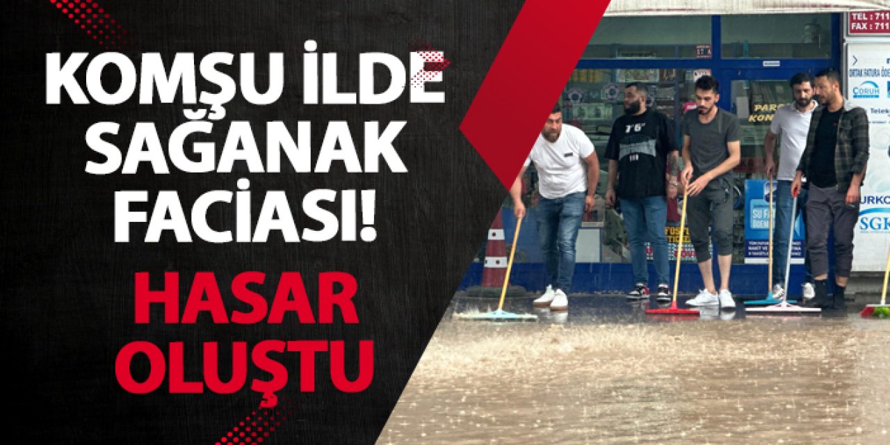 Giresun’da sağanak faciası! Hasar oluştu