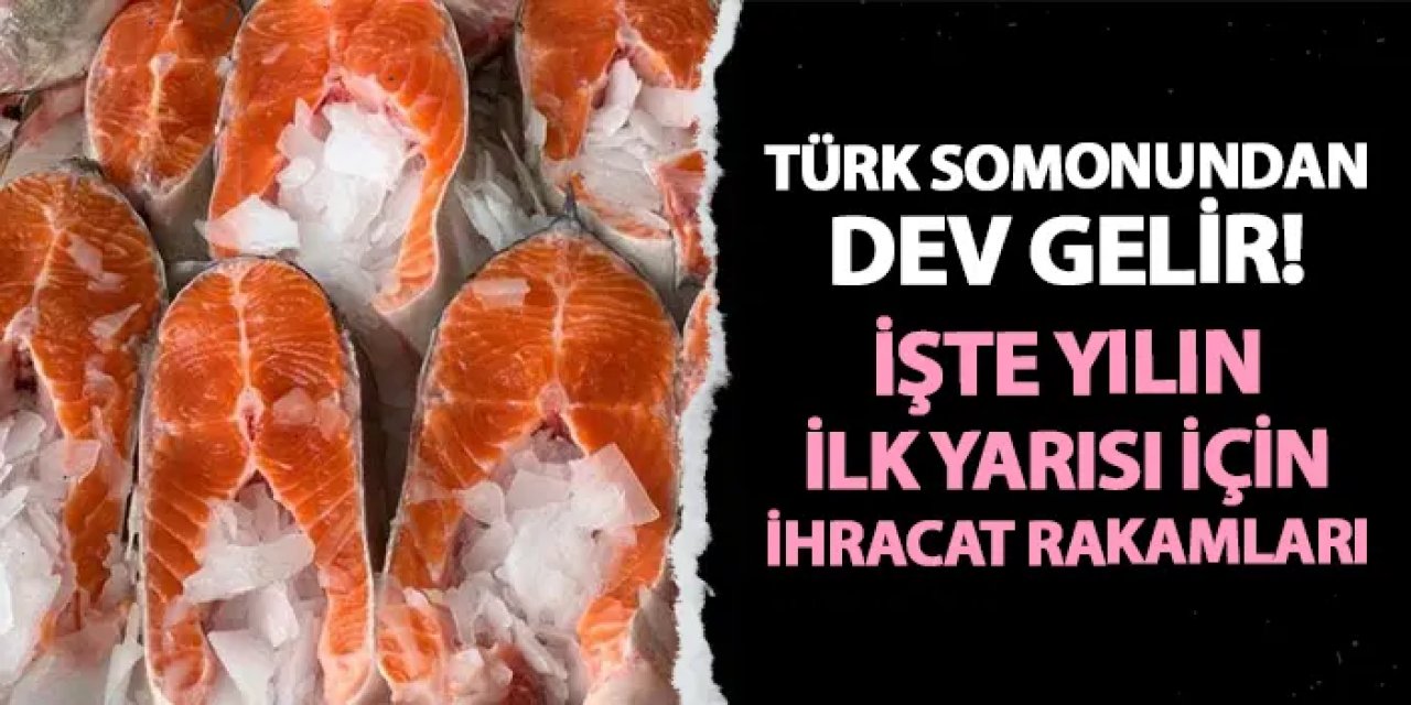 Türk somonundan dev gelir! İşte yılın ilk yarısı için ihracat rakamları