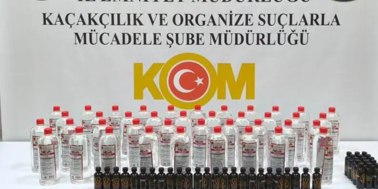 Samsun'da operasyon! 40 litre etil alkol ele geçirildi