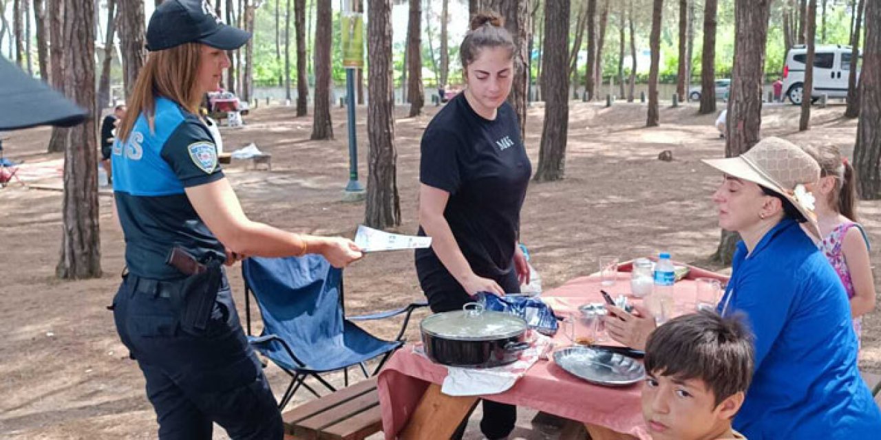 Samsun’da polisten vatandaşlara boğulma konusunda uyarı