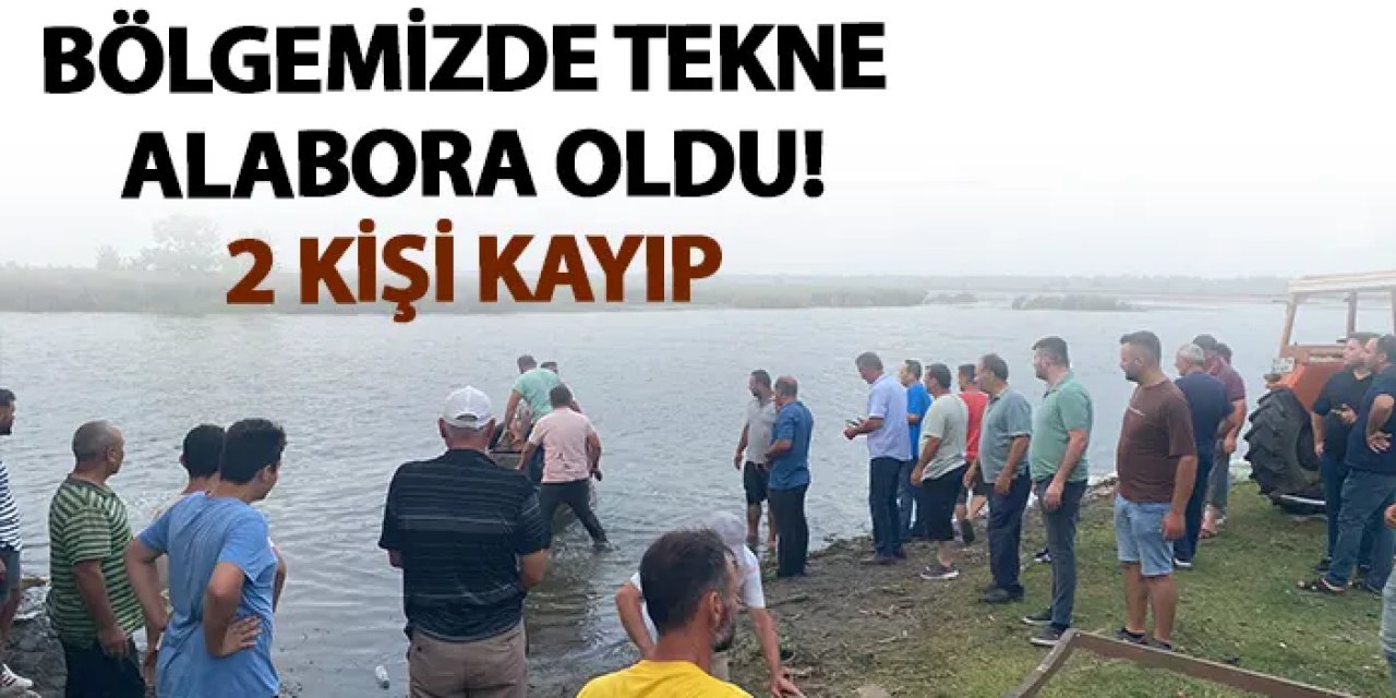 Samsun'da tekne alabora oldu! 2 kişi kayıp