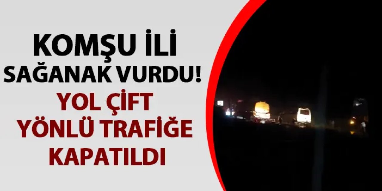 Giresun'u sağanak vurdu! Tirebolu -Doğankent yolu trafiğe kapatıldı