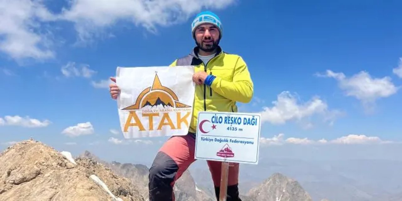 Giresunlu dağcı Cilo Dağı’na tırmandı
