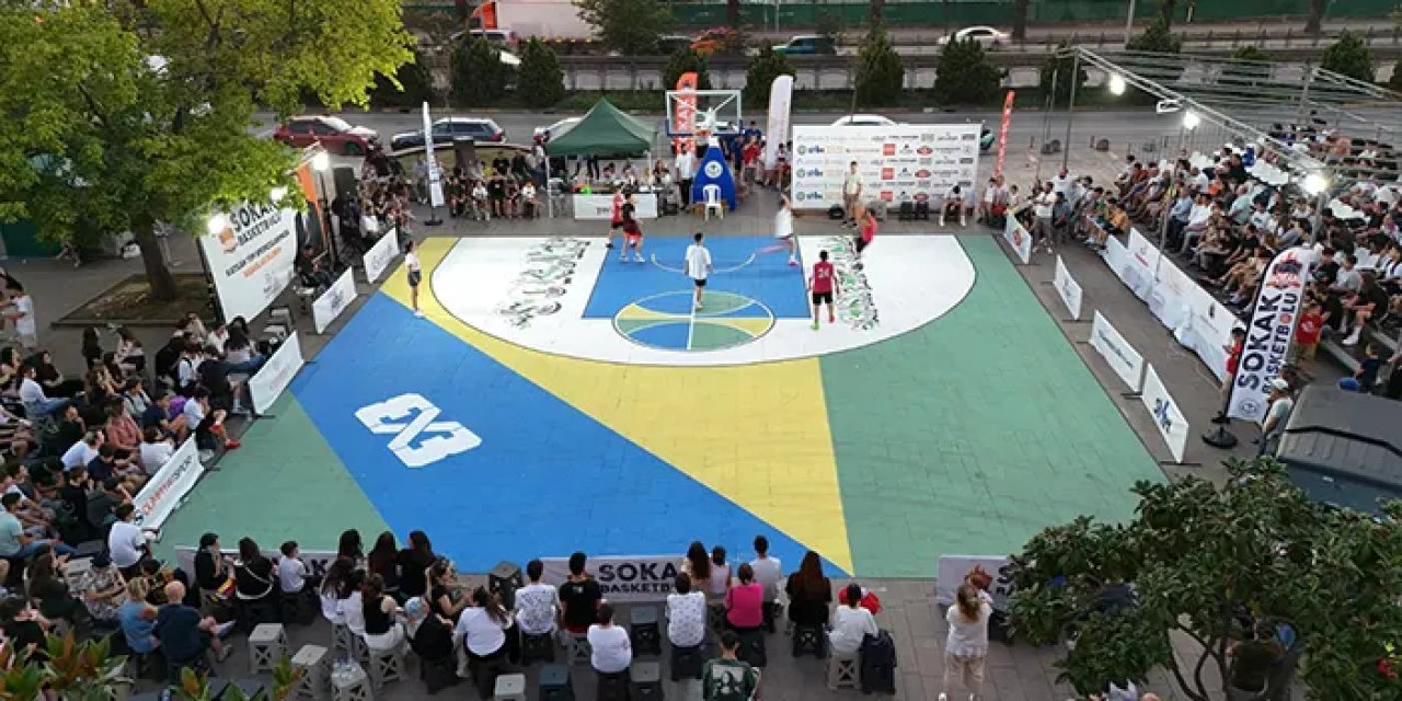 Giresun'da sokak basketbolu heyecanı