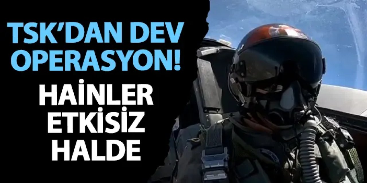 TSK’dan dev operasyon! Hainler etkisiz halde