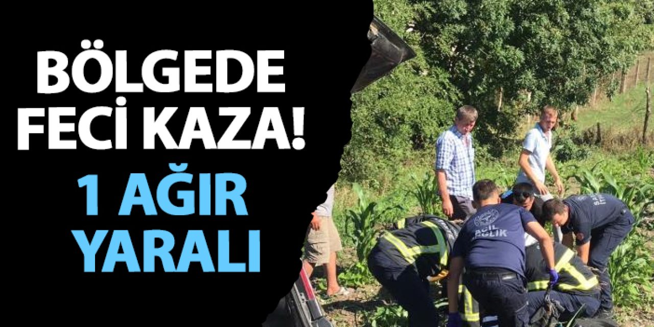 Samsun’da feci kaza! 1 ağır yaralı