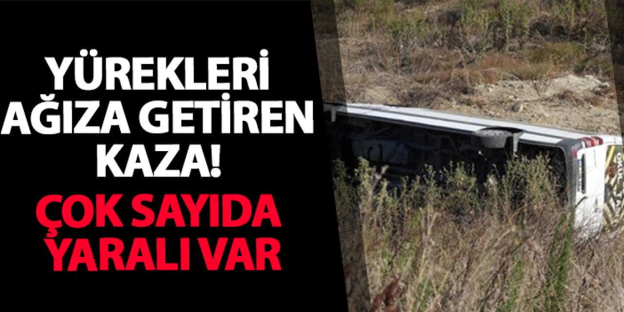 Yürekleri ağıza getiren kaza! Çok sayıda yaralı var