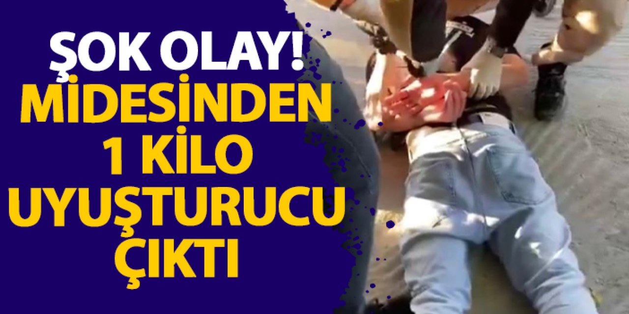 Kayseri’de şok olay! Midesinden 1 kilo uyuşturucu çıktı