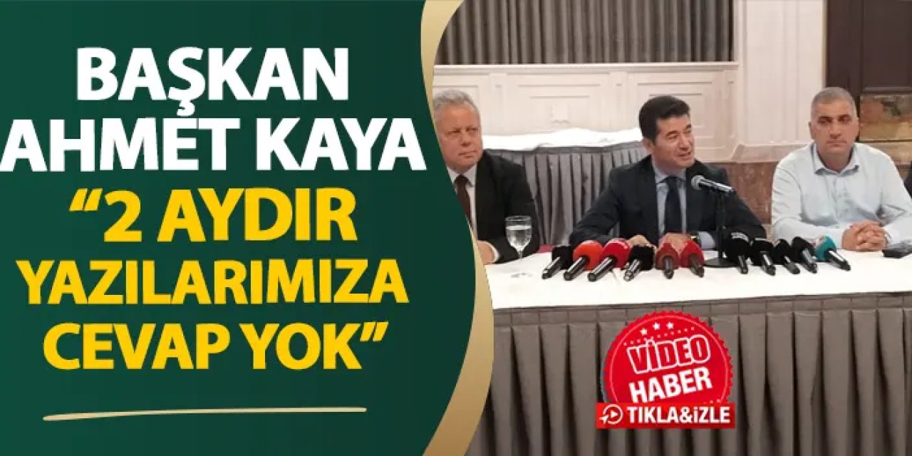 Başkan Kaya'dan Çağlayan Kentsel Dönüşüm Projesi açıklaması! "2 aydır cevap yok"