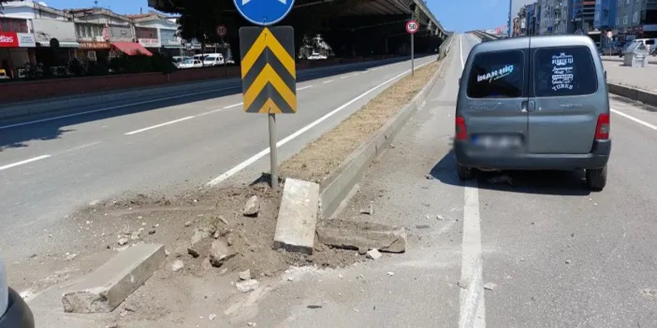 Samsun’da ilginç kaza! Hastane dönüşü kazada hastanelik oldu