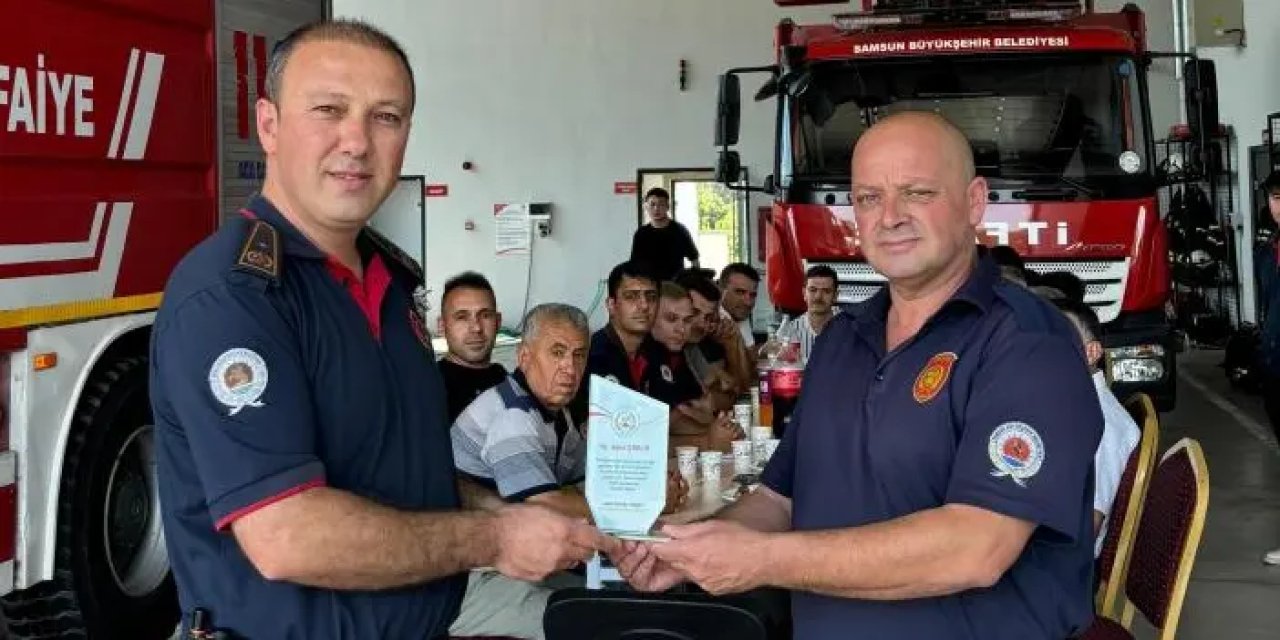 Samsun’da itfaiyede görev değişimi