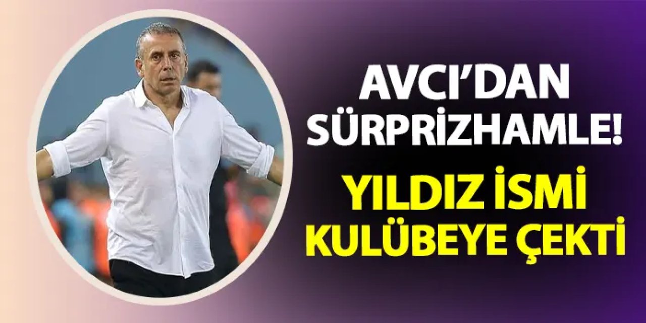 Trabzonspor'da Avcı'dan sürpriz karar! Kulübeye çekti