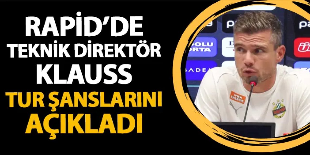 Rapid Wien Teknik Direktörü Klauss tur şanslarını açıkladı! "Trabzonspor ile..."