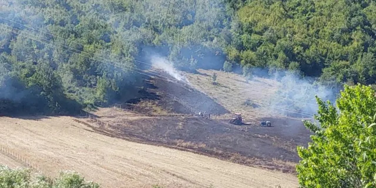 Samsun’da korku dolu anlar! Ormana sıçramadan söndürüldü