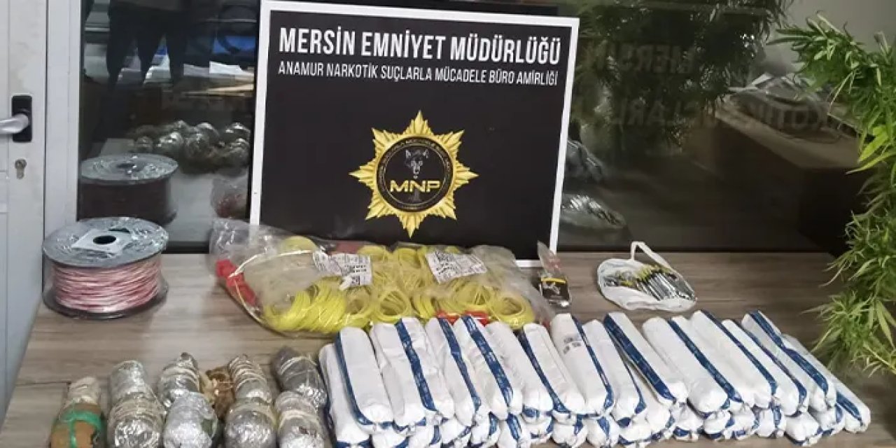 Mersin'de 19 kilo dinamit ele geçirildi