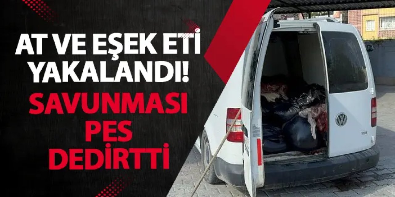 Adana’da at ve eşek eti yakalandı! Savunması pes dedirtti