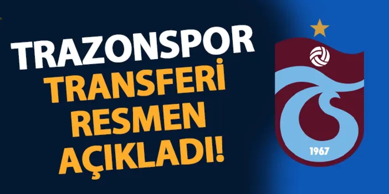 Trabzonspor transferi resmen açıkladı! KAP açıklaması geldi