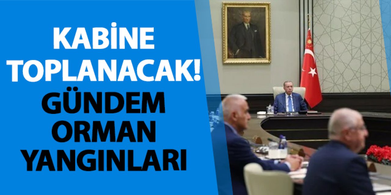 Kabine toplanacak! Gündem orman yangınları