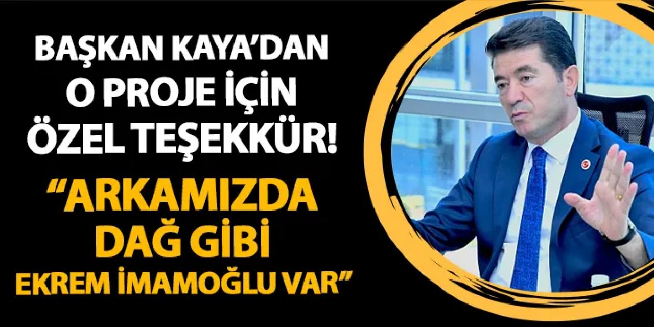 Başkan Kaya'dan Çağlayan'daki kentsel dönüşüm projesi için flaş sözler! "Arkamızda dağ gibi Ekrem İmamoğlu var"