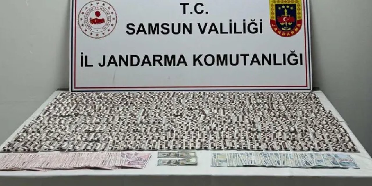 Samsun’da dev operasyon! 4 bin 555 sentetik ecza yakalandı