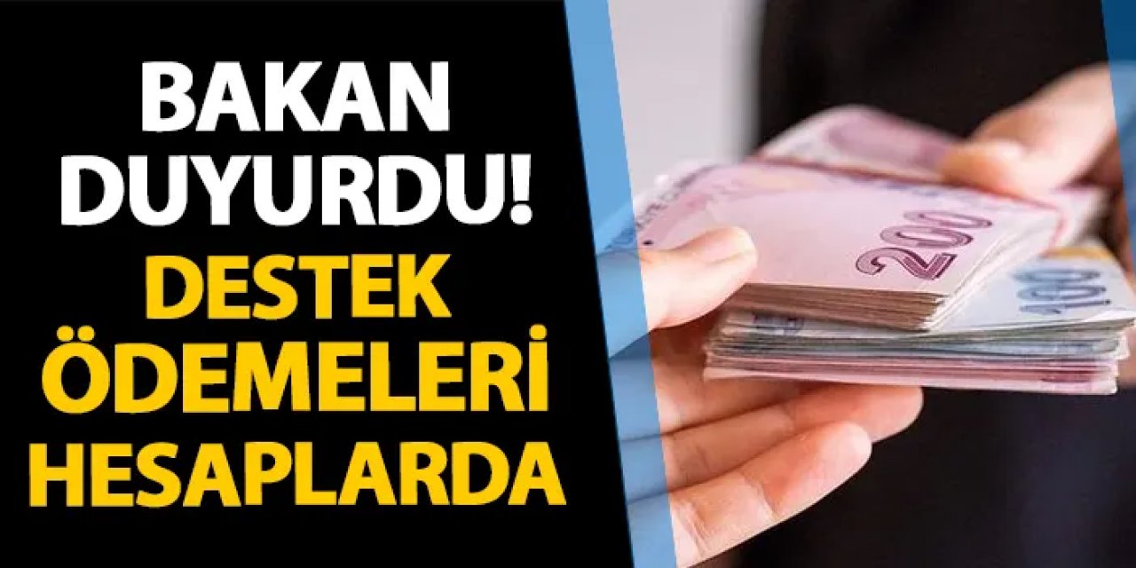 Bakan Yumaklı duyurdu! Ödemeler hesaplarda