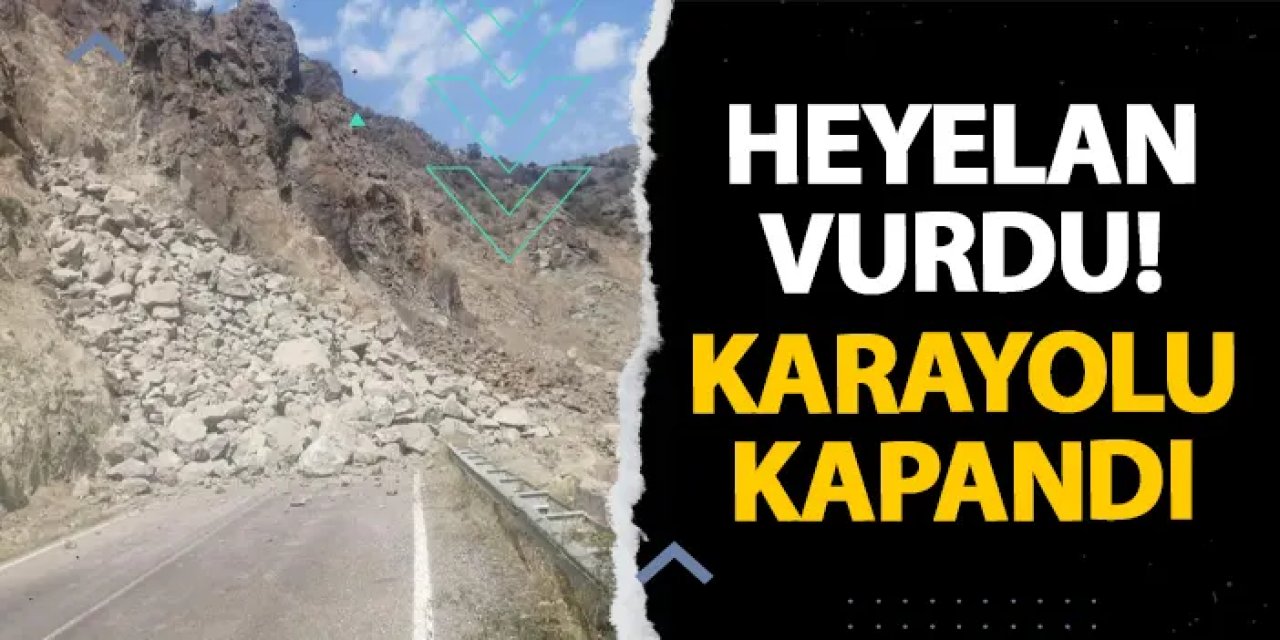 Artvin’i heyelan vurdu! Karayolu kapandı