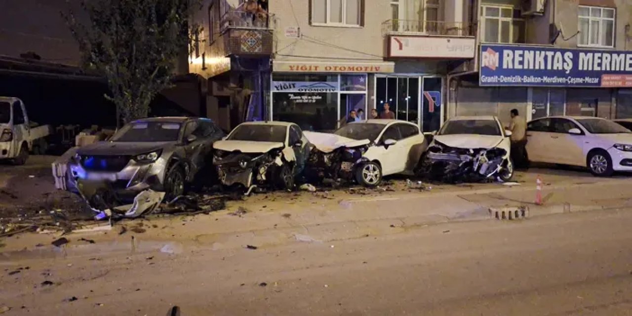 Samsun’da alkollü sürücü 5 aracı biçti!