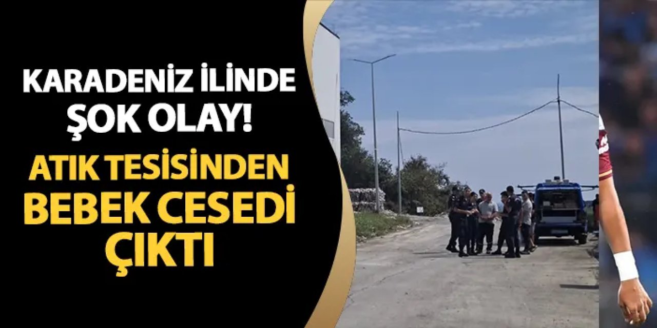 Sinop'te dehşete düşüren olay! Atık tesisinden bebek cesedi çıktı